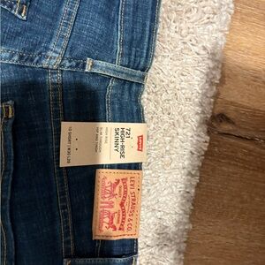 Levi 721 high rise skinny jeans